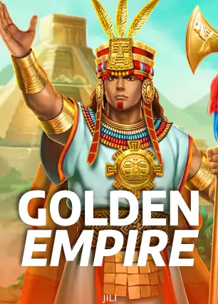 ปกเกมสล็อต Golden Empire นักรบอินคาสวมเครื่องประดับทอง