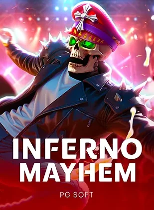 รูปปกเกม Inferno Mayhem นายพลโครงกระดูกสวมหมวกทหาร